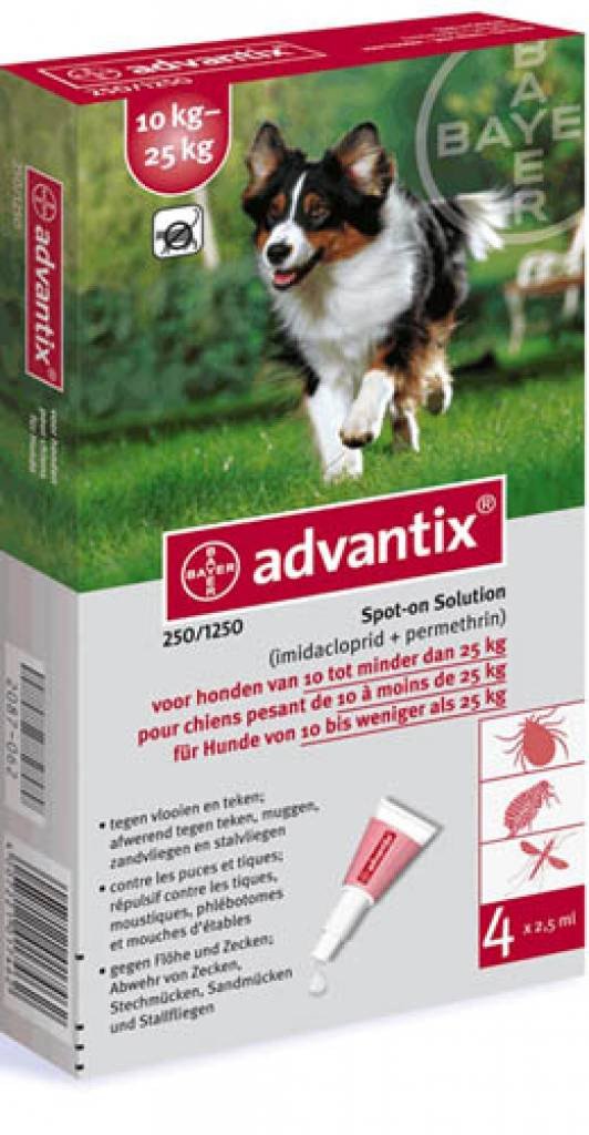 Advantix Medium Dogs 22 - 55 lbs - 4 Doses – CharmBin