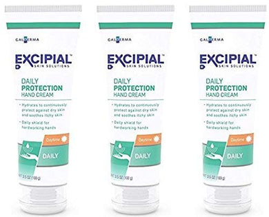 Excipial Daily Protection Daytime Hand Cream, 3.5 Ounce, (Pack of 3)