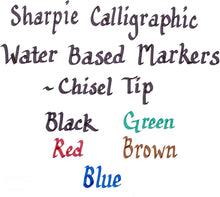 Sanford Sharpie Calligraphic Chisel Tip Water Based Markers (40150SH)